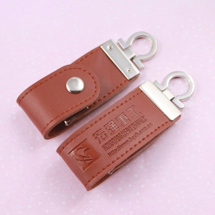 PU Leather Case 2GB USB Flash Drive Disk