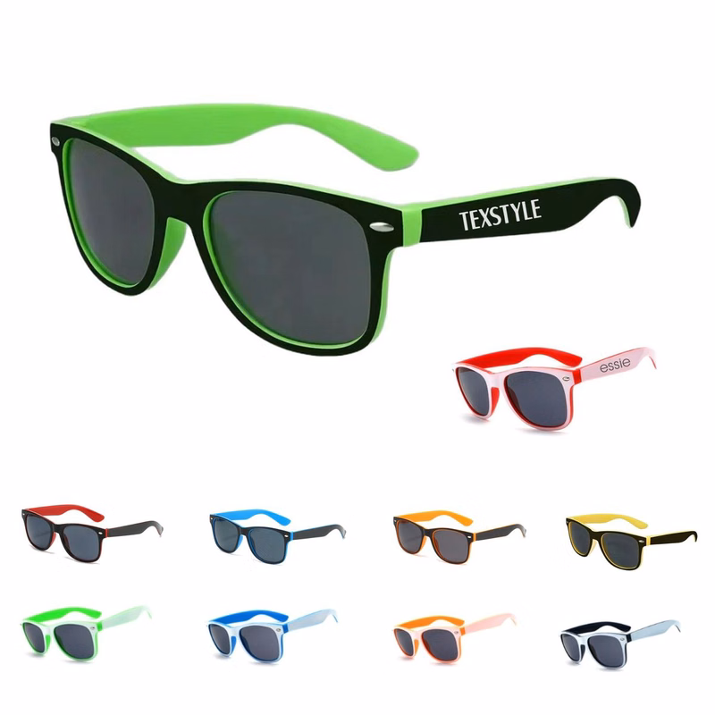 Classic Retro Two-tone Sunglasses - Ocean