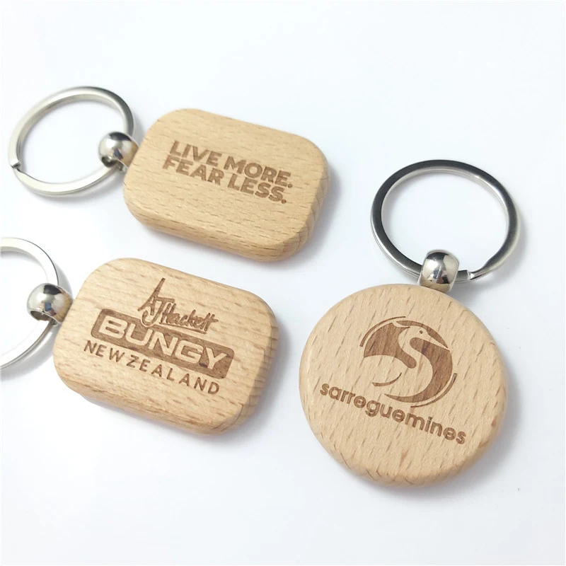 Promotional wooden keychain 1