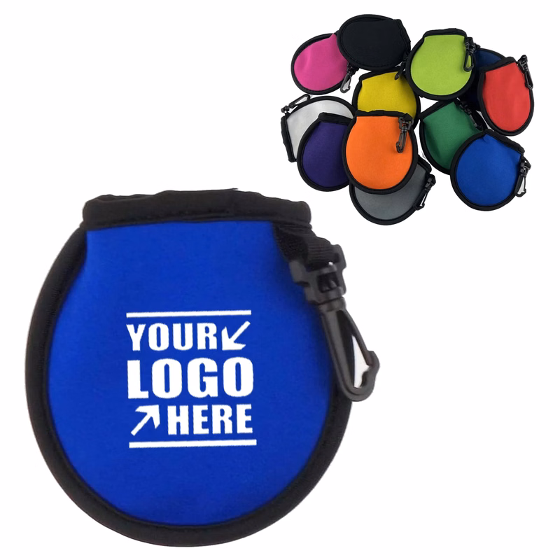 MOQ 50 Portable Pocket Golf Ball Cleaner Pouch
