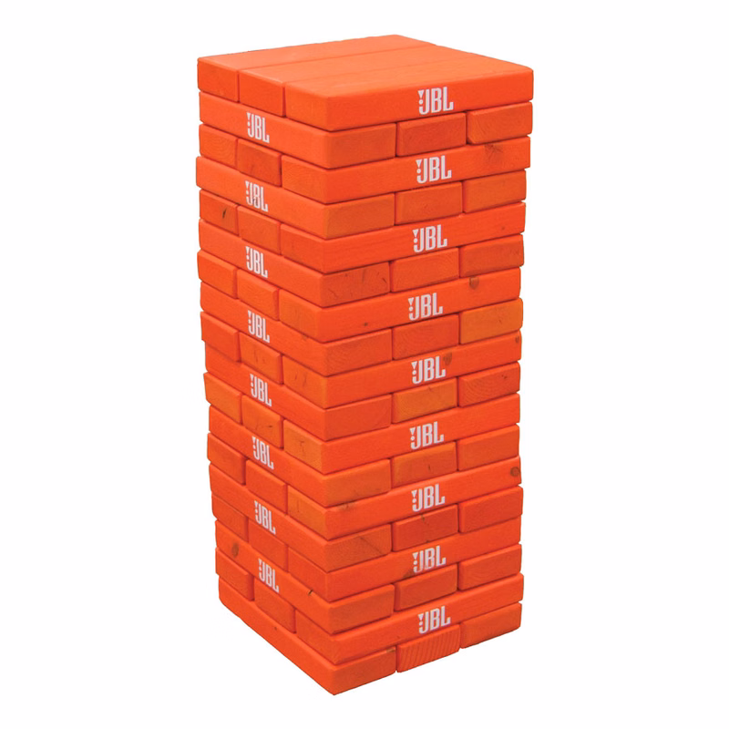 Jumbo Toppling Tower Blocks Game (1 Custom Color Finish, 1 Imprint Location)
