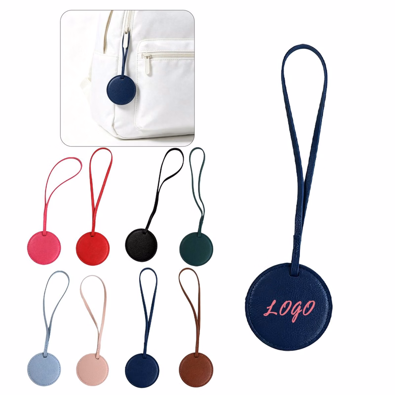 Round PU Bag Charm