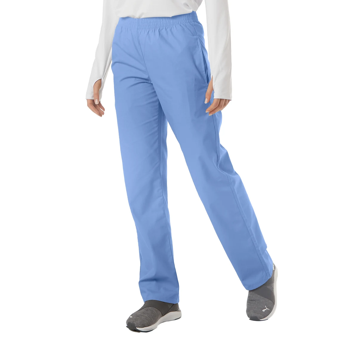 Petite UltraSoft Classic Elastic Scrub Pant 1