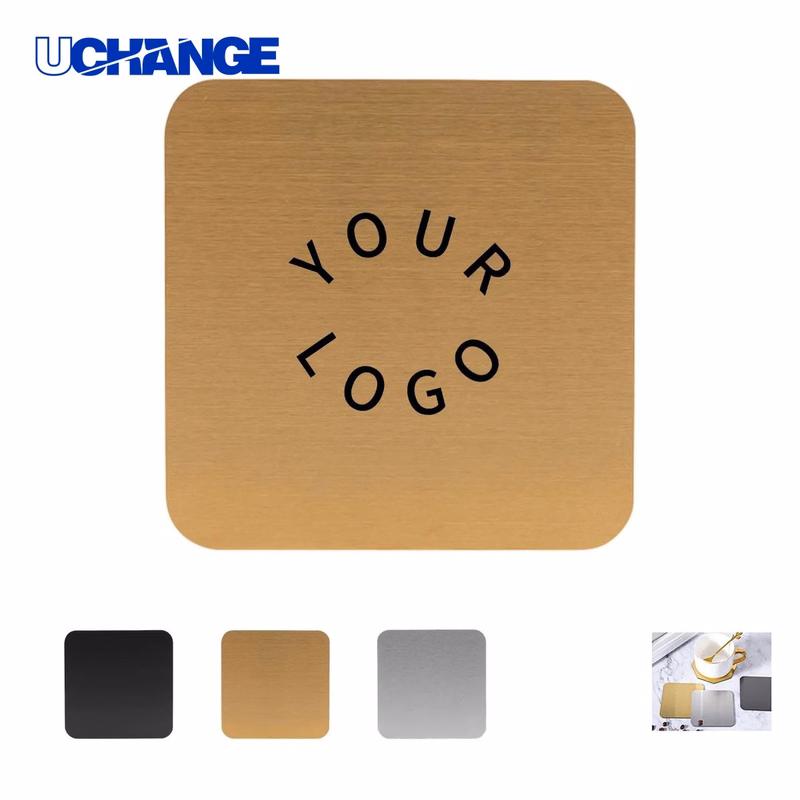 Stainless Steel Coaster Square Custom Printed