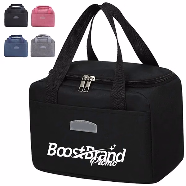 Custom Large Insulated Lunch Bag with Carry Handle — Work & School Meal Management