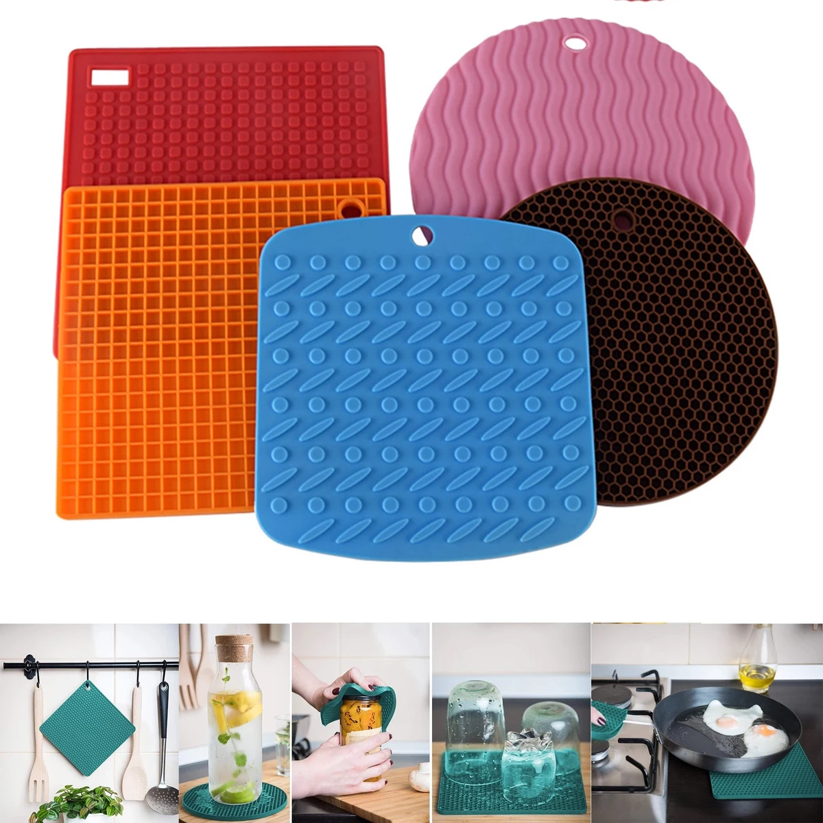 Funny Silicone Heat Resistant Mat Coasters For Drinking 1