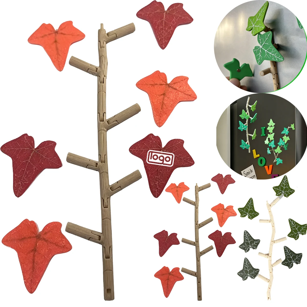 Custom PETG Artificial English Ivy Fridge Magnet 1