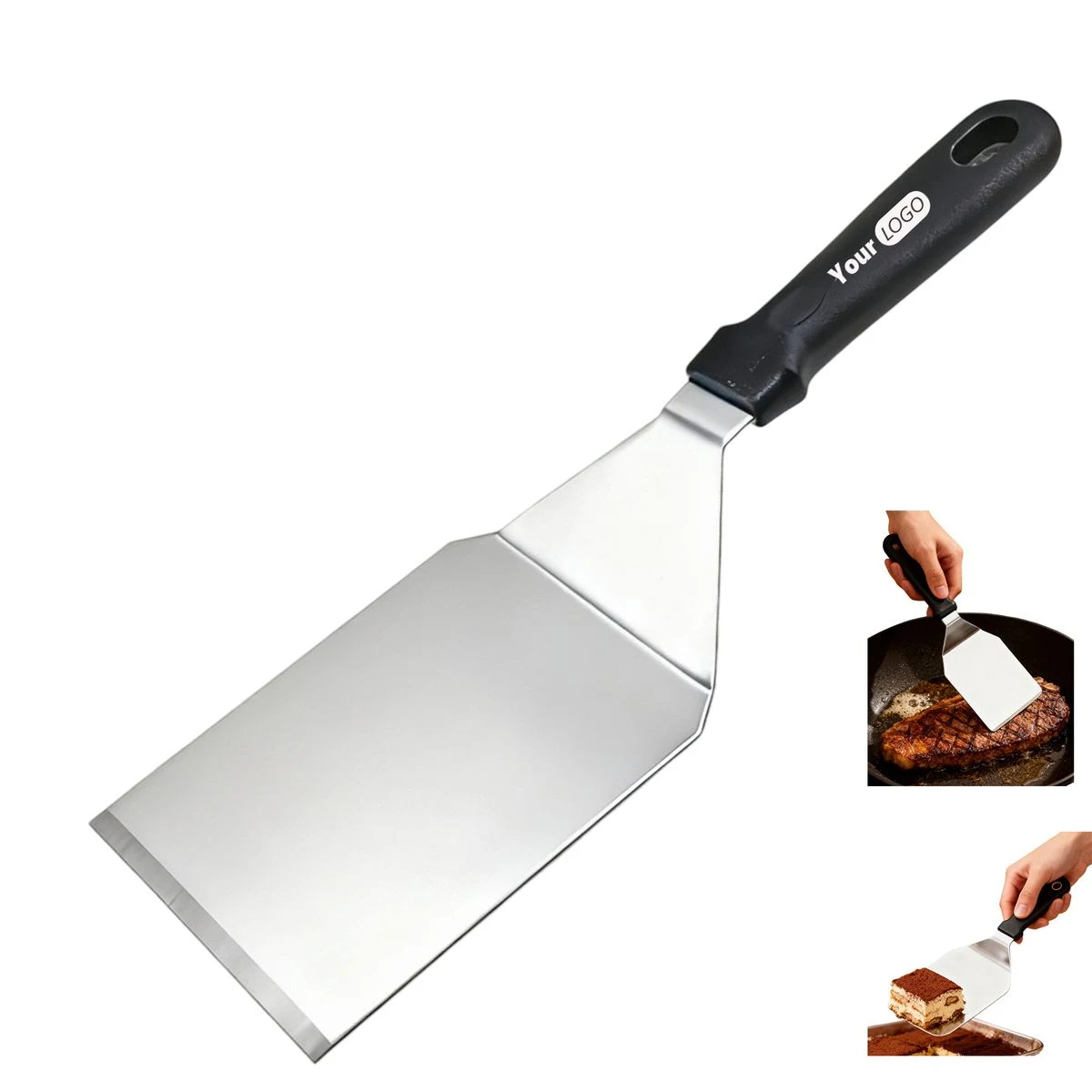 Stainless Steel Wide Blade Griddle Spatula 1