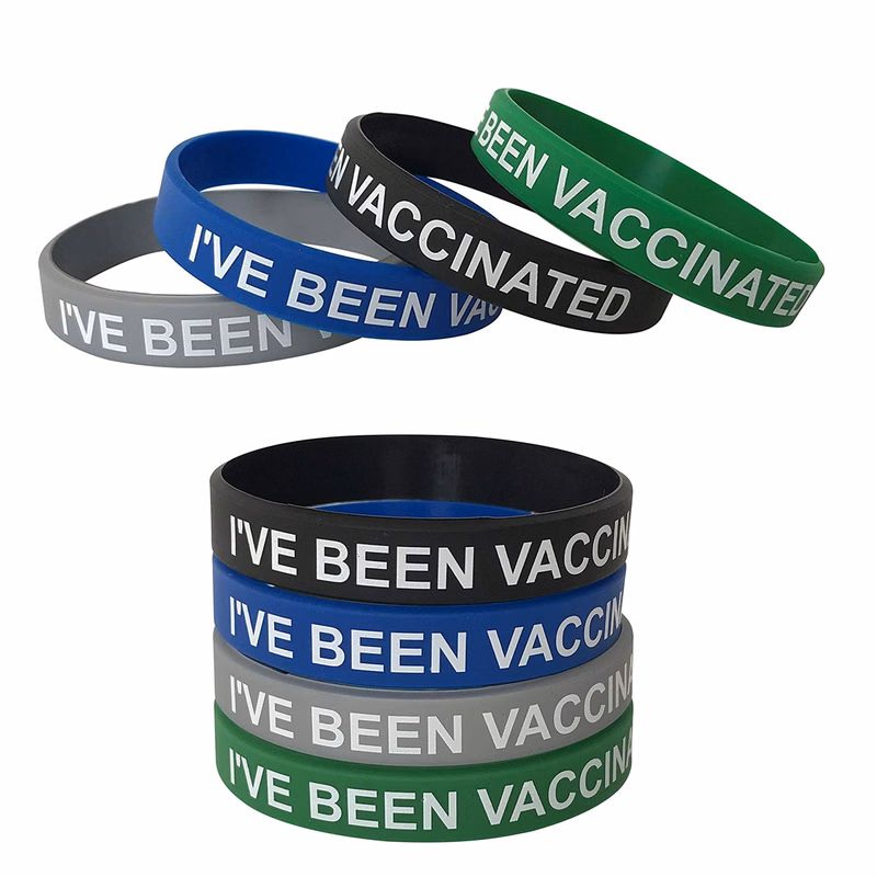 COVID-19 Vaccinated Silicone Wristband