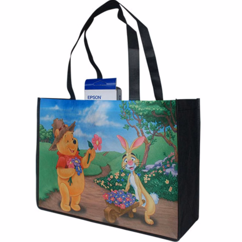 100 GSM Full Color Extra wide Shopping Tote Bag with 6" Gusset (16" x 12" x 6")