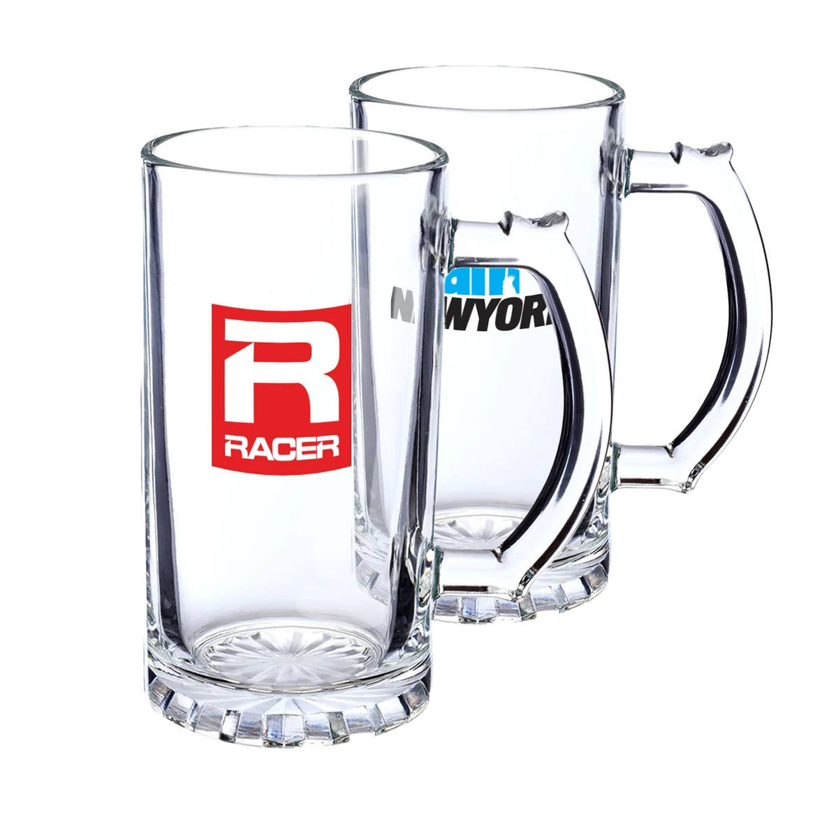 16 oz. Glass Printed Sports Mugs 1