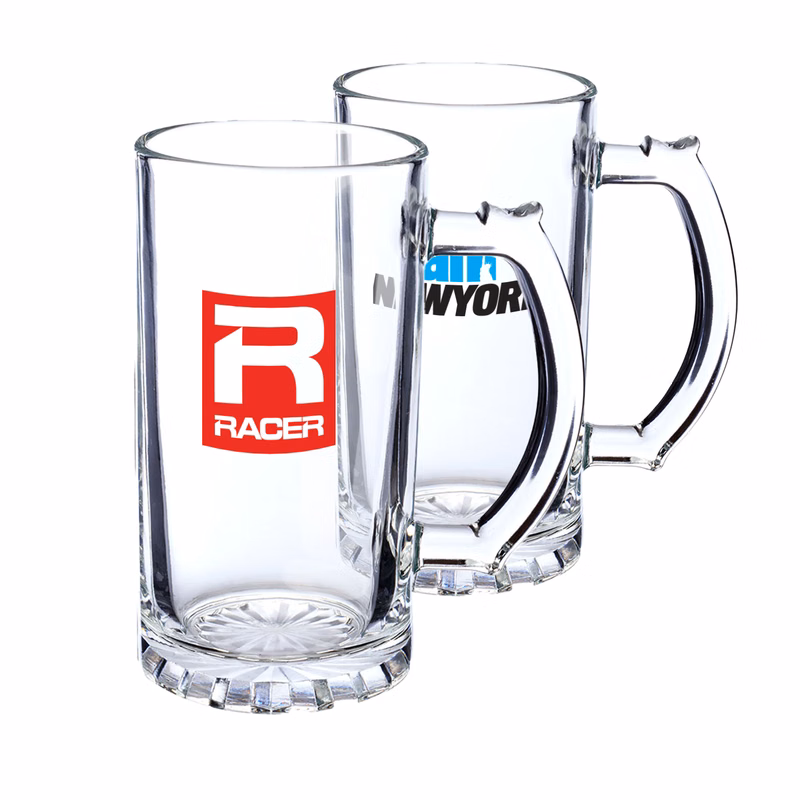 16 oz. Glass Printed Sports Mugs