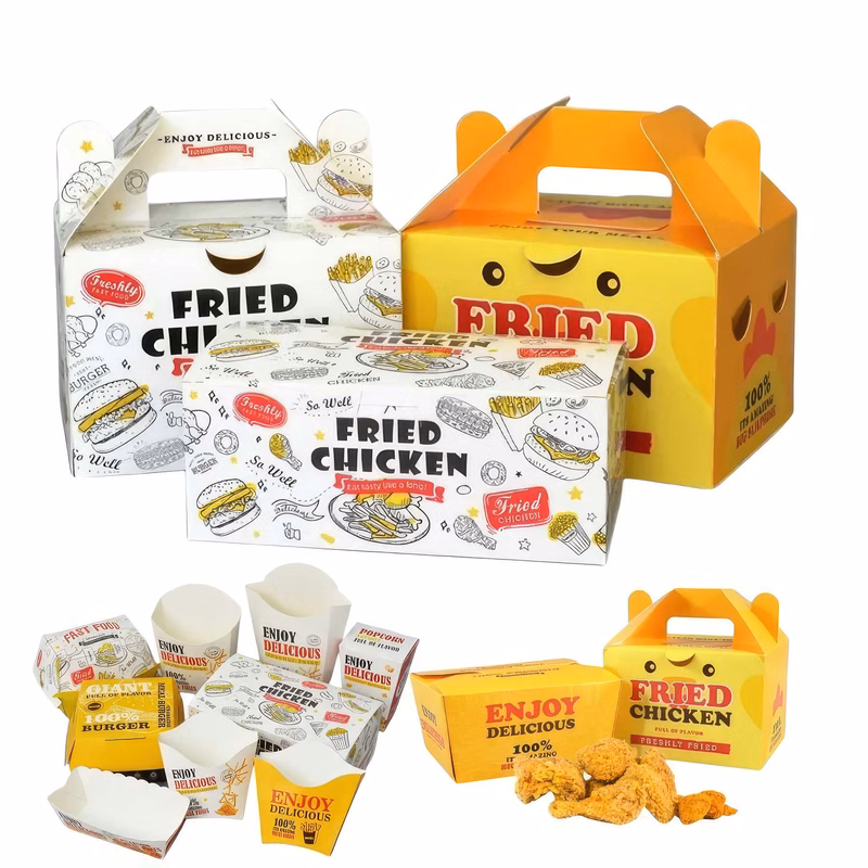 Custom Printed Takeout Food Burger Packaging Boxes