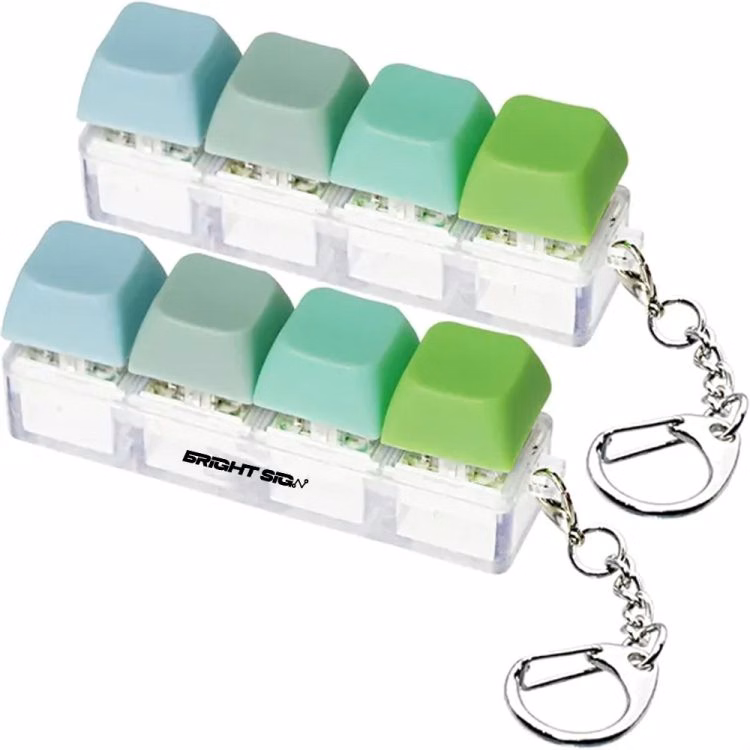 Keyboard Clicker Fidget Toy Keychain