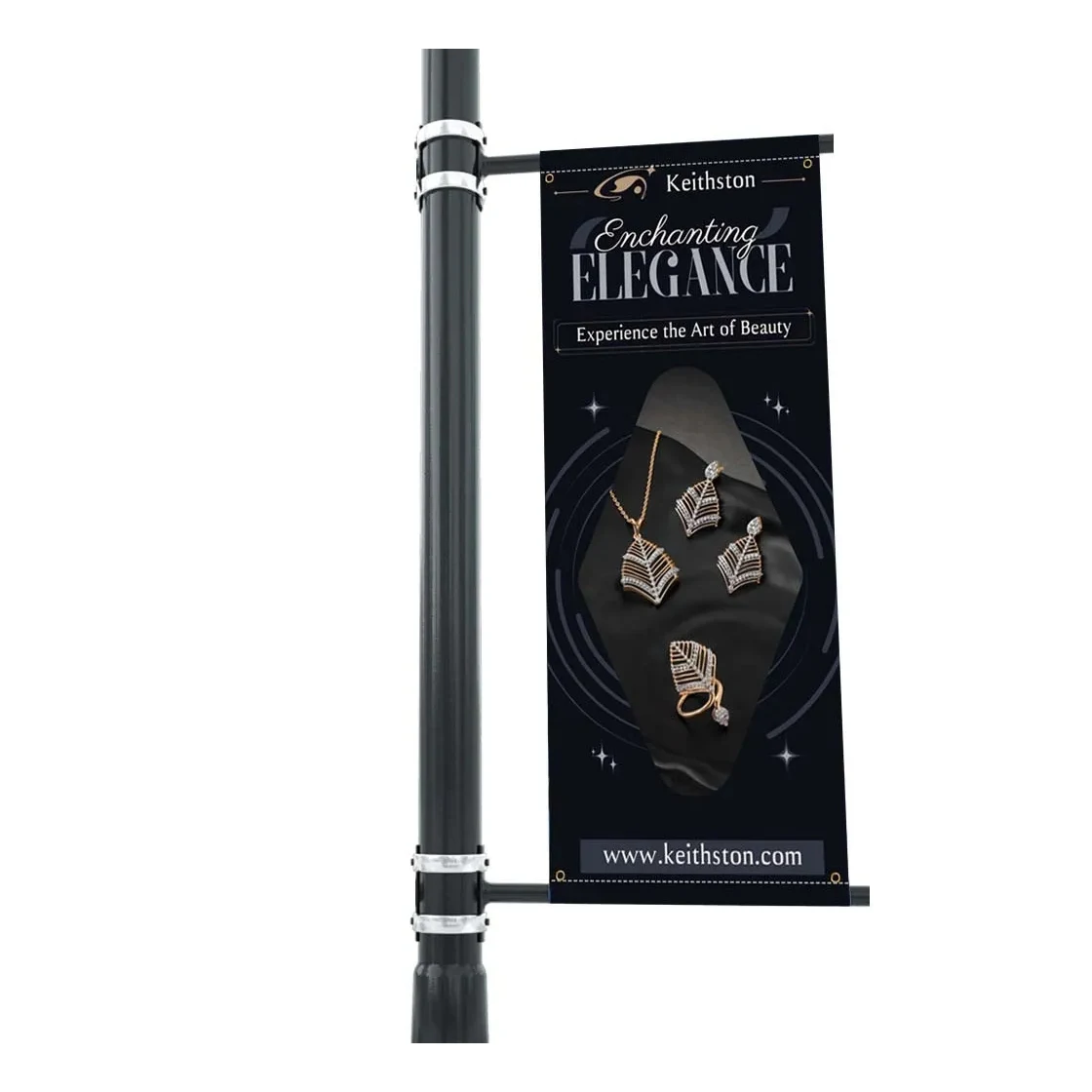 Pole Banners - (1ft x 1ft ) with Top Pole Pocket 1