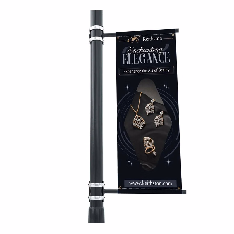 Pole Banners - (1ft x 1ft ) with Top Pole Pocket