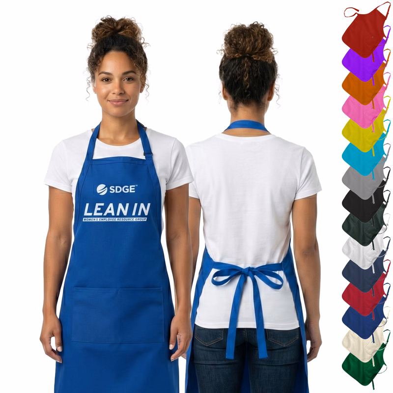 Kitchen Apron w/ Custom Imprint & Adjustable Strap 22" x 32"
