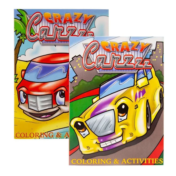 Crazy Carzzz Coloring & Activity Books - Jumbo 1