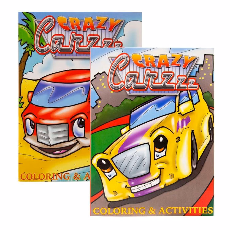 Crazy Carzzz Coloring & Activity Books - Jumbo