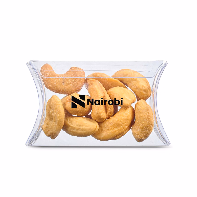 3"  Pillow  Box of  Roasted  Cashews