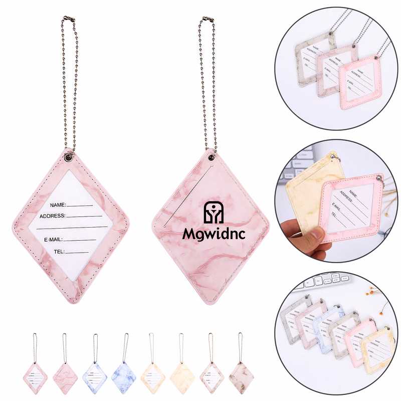 Marble Pattern Diamond Luggage Tag