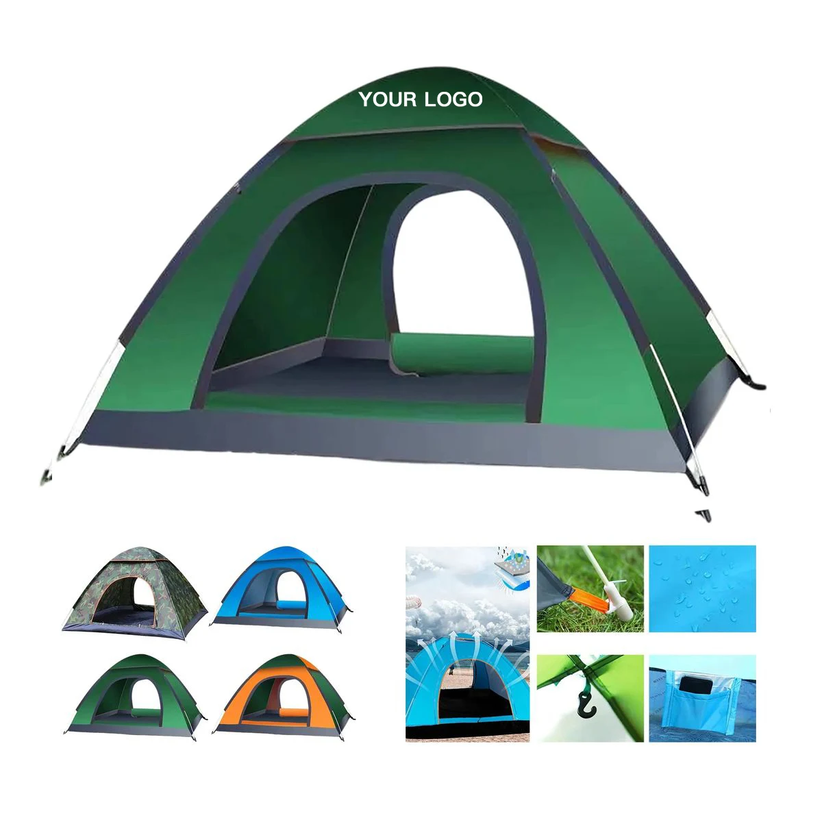 Polyester Two Person Camping Tent 1