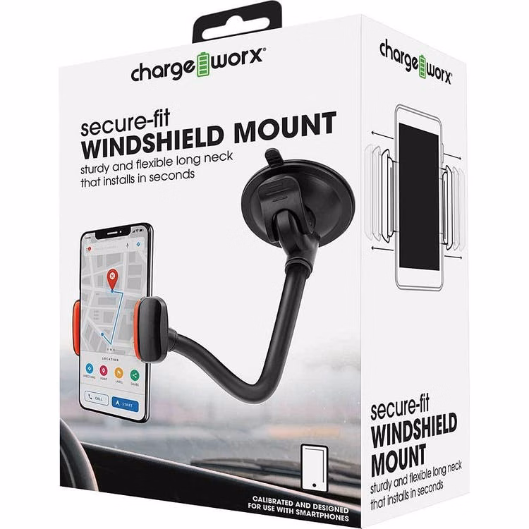Windshield Phone Mounts - Secure-Fit Black