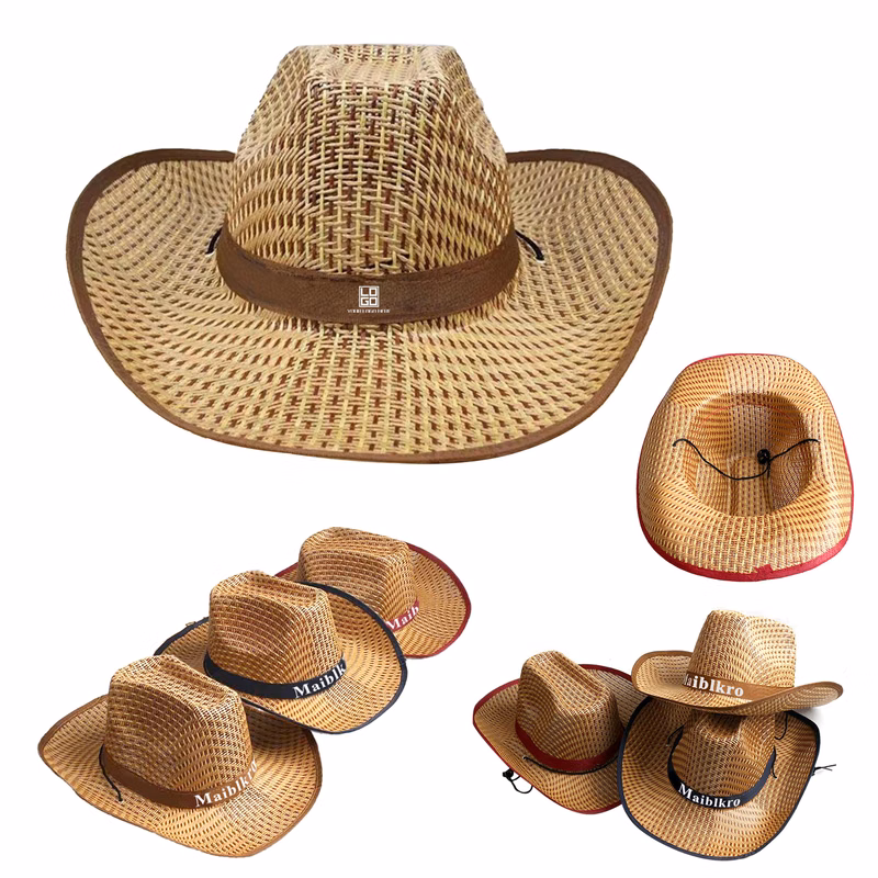 Adults Straw Cowboy Hats