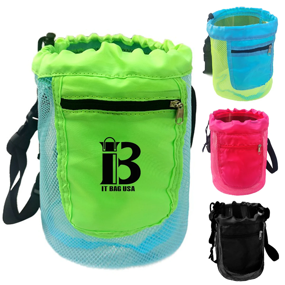 Outdoor Portable Seaside Shell Collection Mesh Bag 1