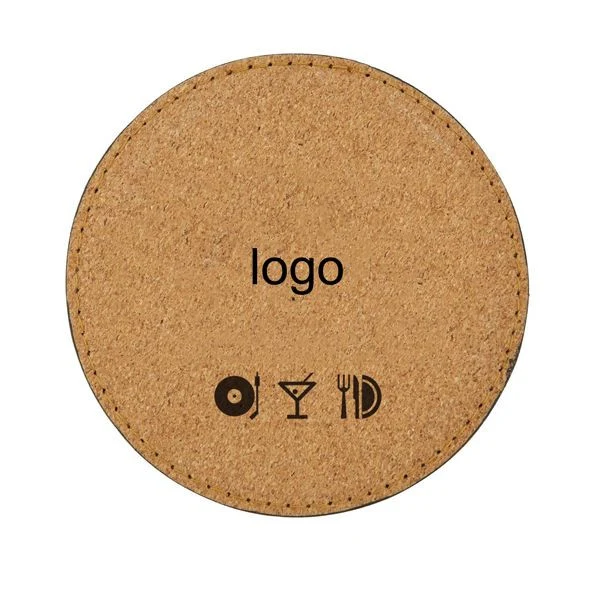 4 Inches Round Cork Beverage Coaster 1