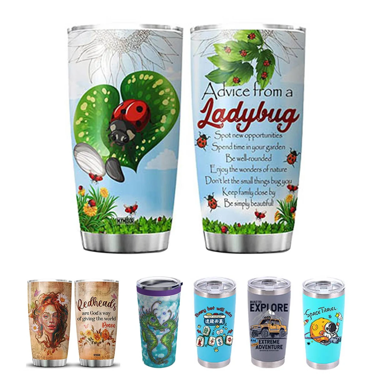 20OZ Full Color Wrap Stainless Steel Tumbler 1