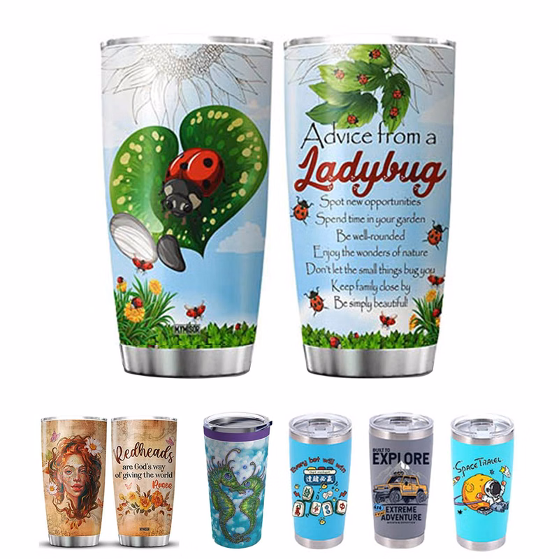 20OZ Full Color Wrap Stainless Steel Tumbler