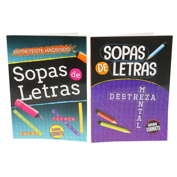 Spanish Word Search Books Large Format - 80 Pages Two Titles 1
