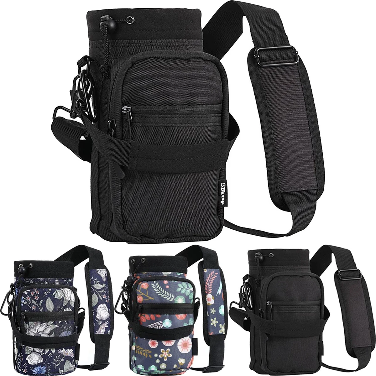 Oxford Adjustable Shoulder Strap Water Bottle Carrier Bag 1
