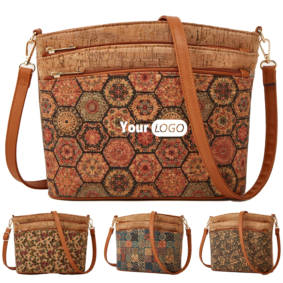 Polyester Ethnic Style Retro Single Shoulder Crossbody Bag 1