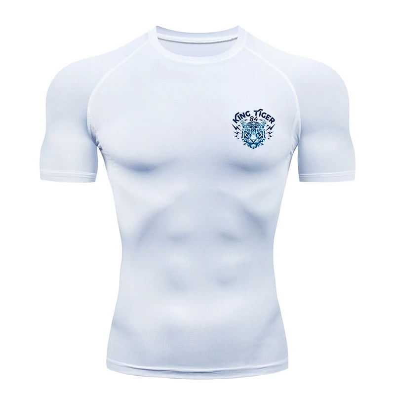 Sports Training Tights Round Neck And Short Sleeves 1