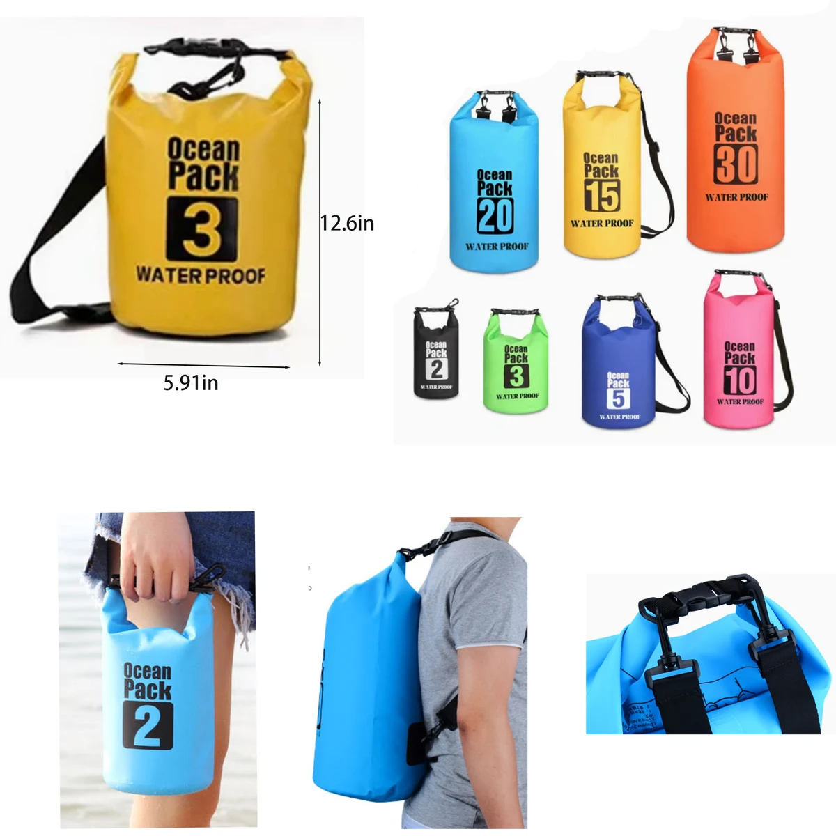 Beach Waterproof Bucket Bag 1
