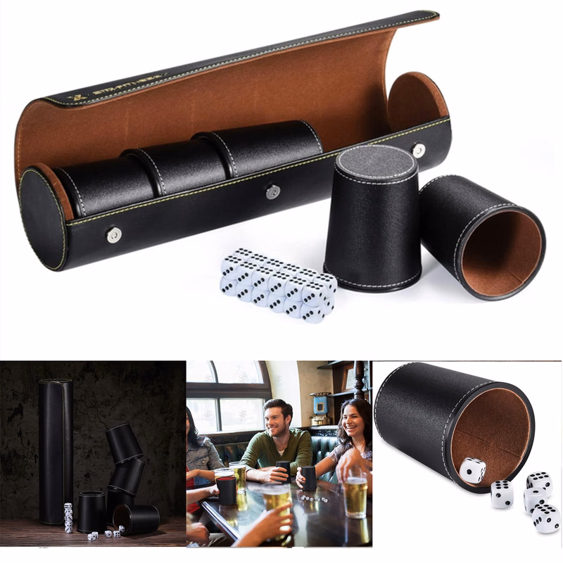 Leather Dice Cup Set