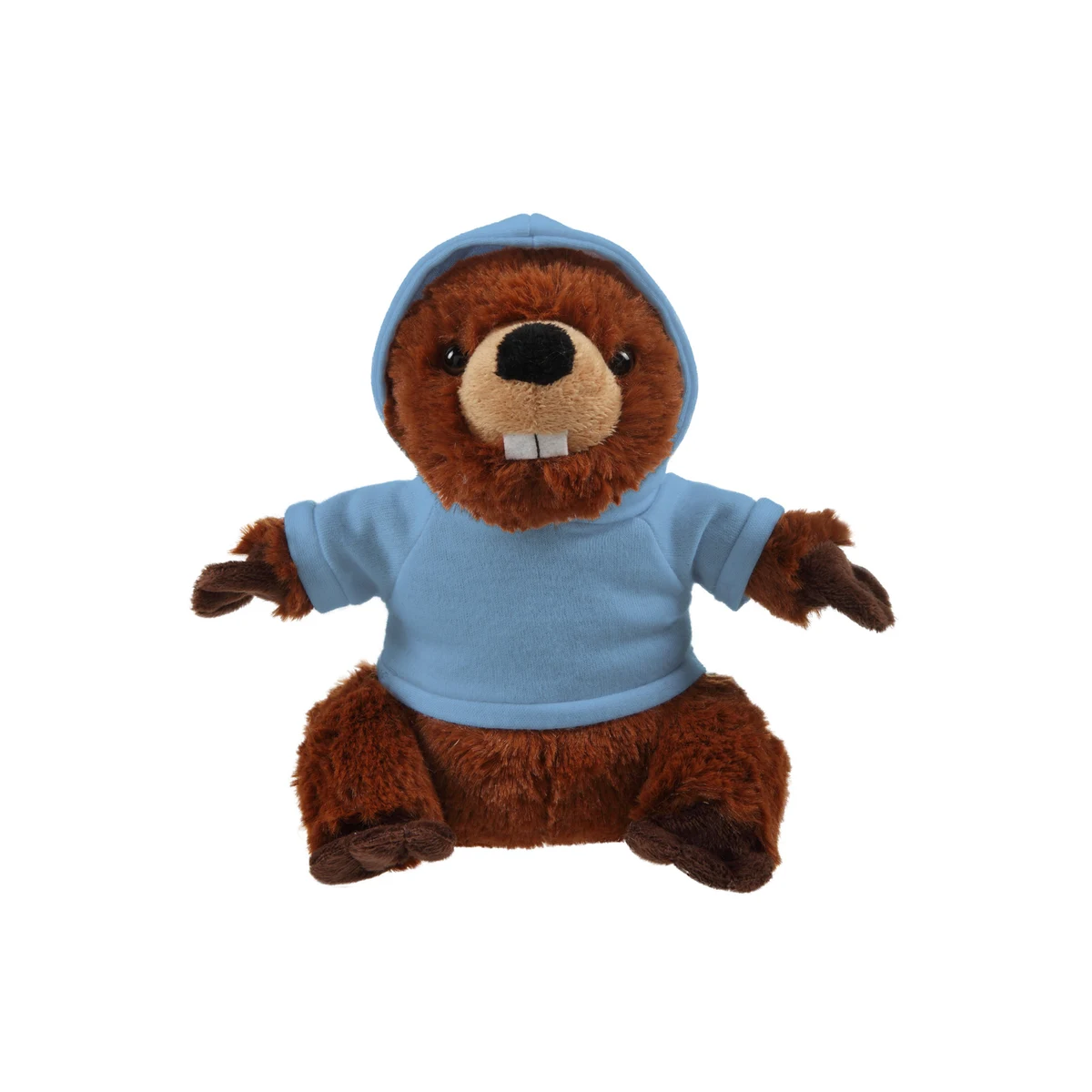 Soft Plush Standing Beaver with Hoodie 1