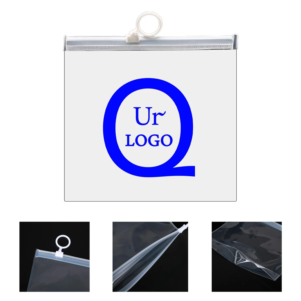 Transparent Eva Storage Pouch W/Ring-Pull Lock Closure 1