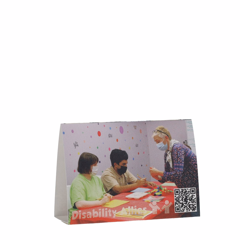 Table Tent Card Stock 12 pt 2 Sided 5.750" x 4.000" x 2.000" White Digital Print