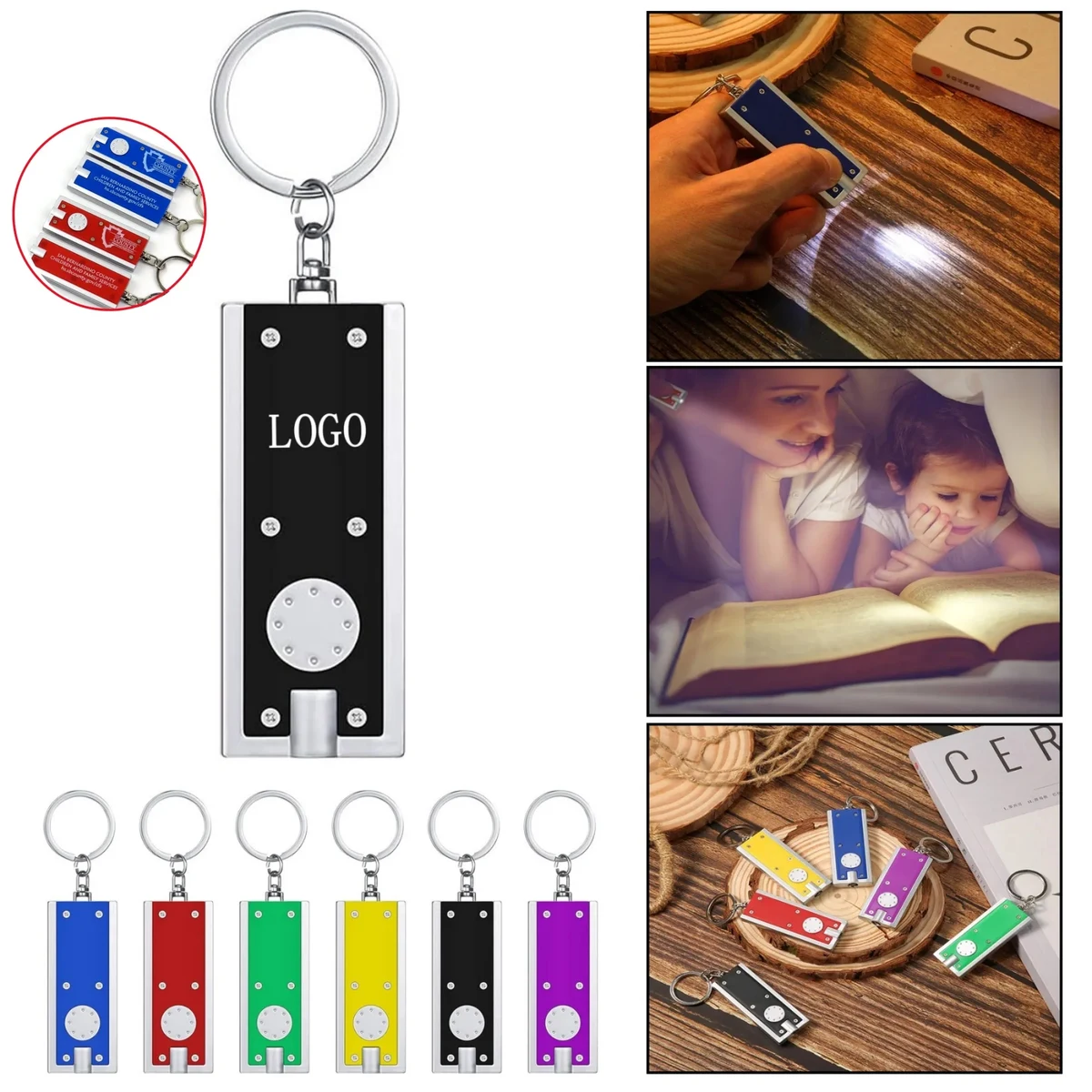 Compact & Powerful ABS LED Keychain Flashlight for Everyday 1