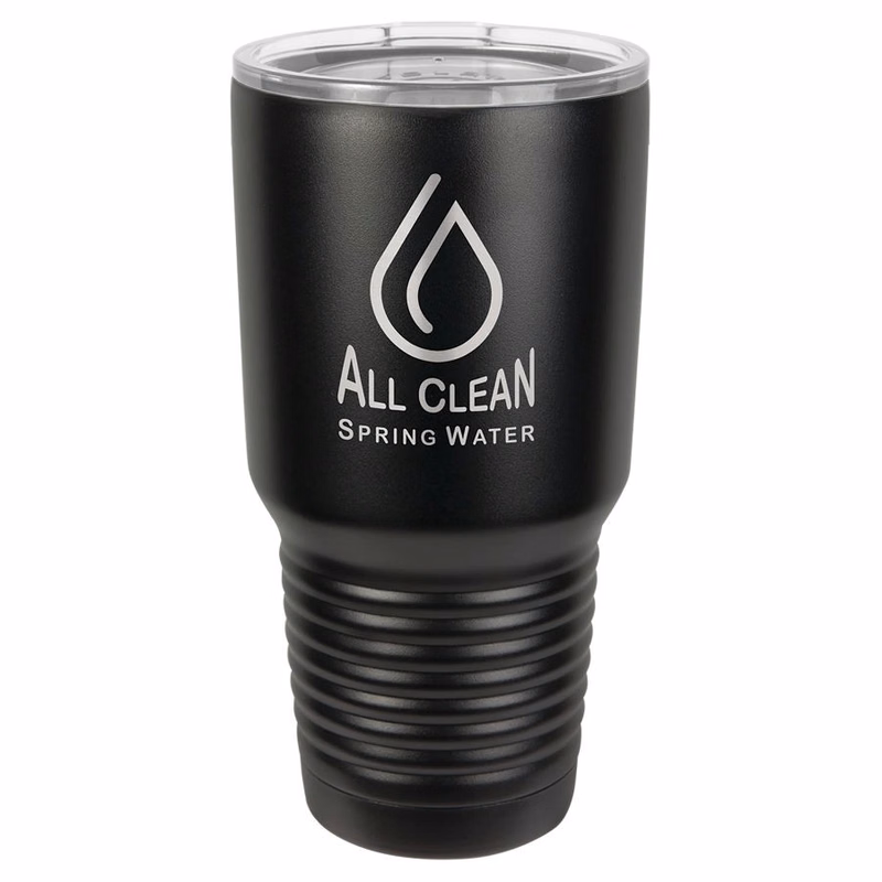 Polar Camel 30 oz. Black Ringneck Vacuum Insulated Tumbler
