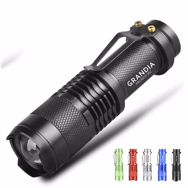 Mini Tactical Zoom Rechargeable Led Flashlight
