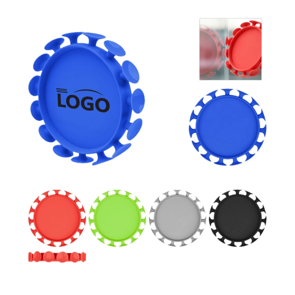 MOQ10 Silicone Suction Cup Flying Disc 1
