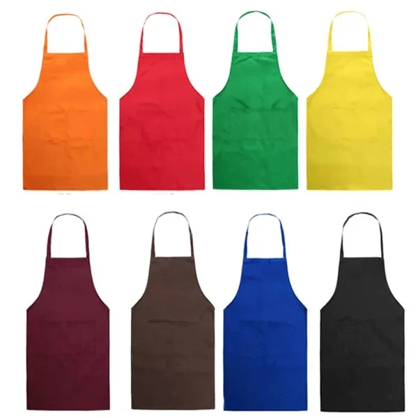 Unisex Bib Apron With Front Pocket 1