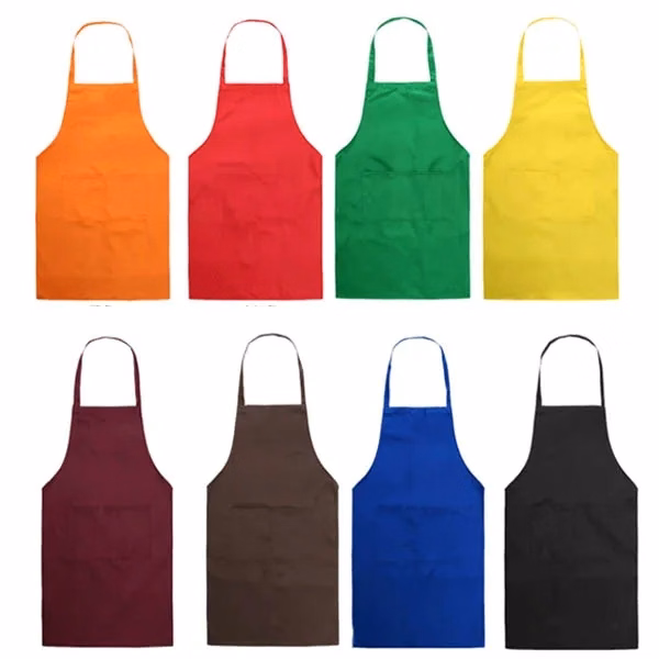 Unisex Bib Apron With Front Pocket