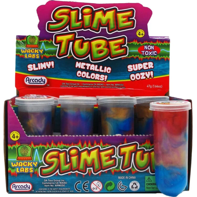 Slime Tubes - Metallic Colors 3.5" 1