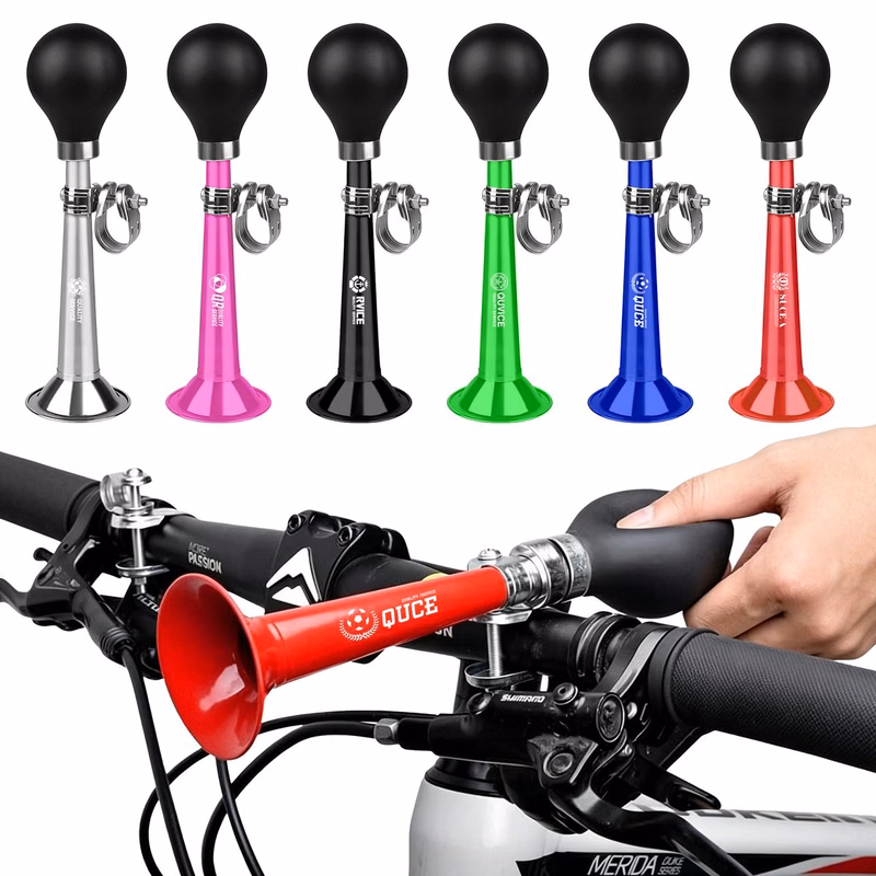 7-Inch Electroplated Metal Horn For Bicycles ( Fits Handlebar Inner Diameter Within 22MM )