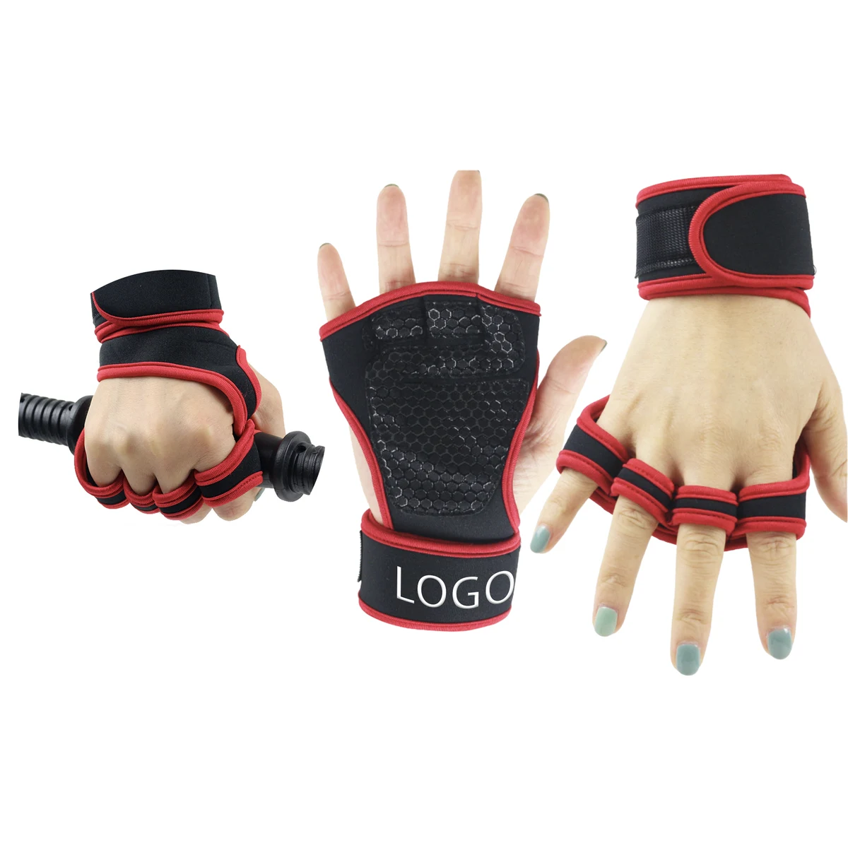 MOQ 10 PCS Protective Fitness Wrist Guard Gloves 1